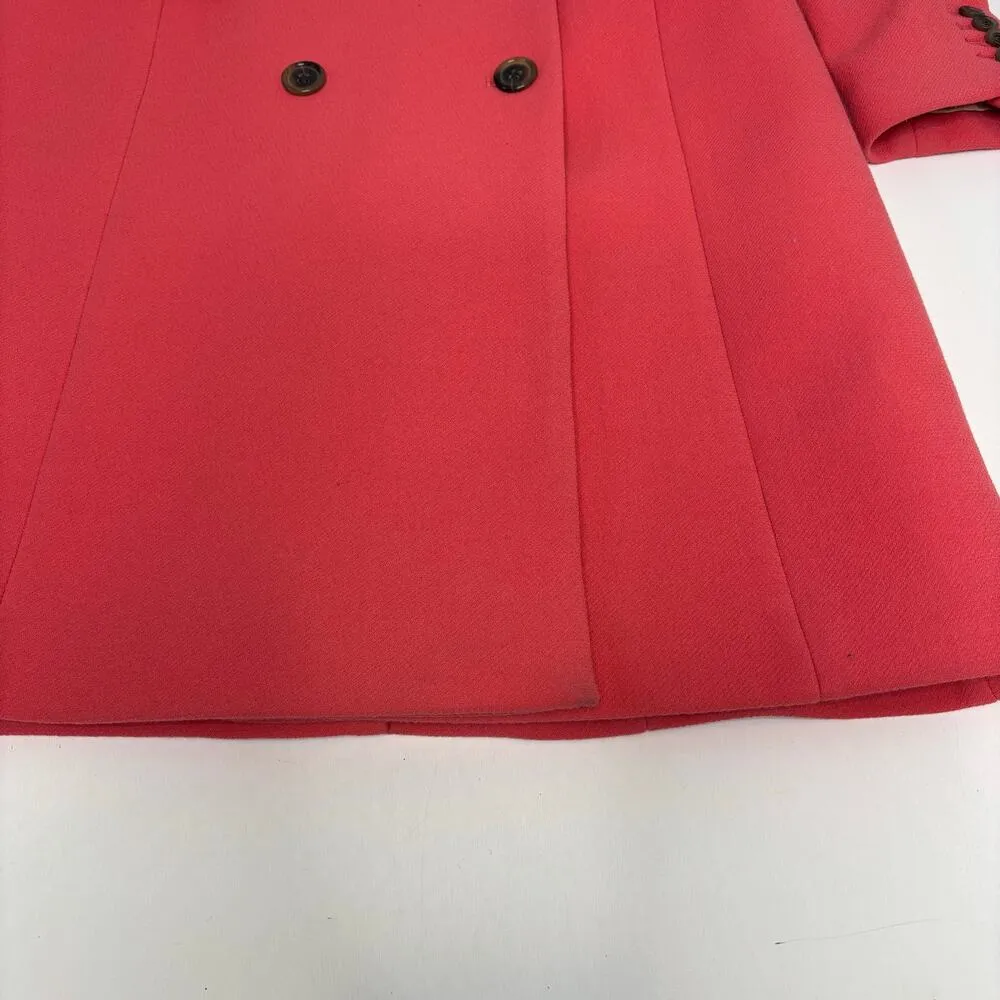 J. Crew Double Cloth Manifattura di Carmignano Wool Blend Lady Day Coat Pink 2 - Image 7