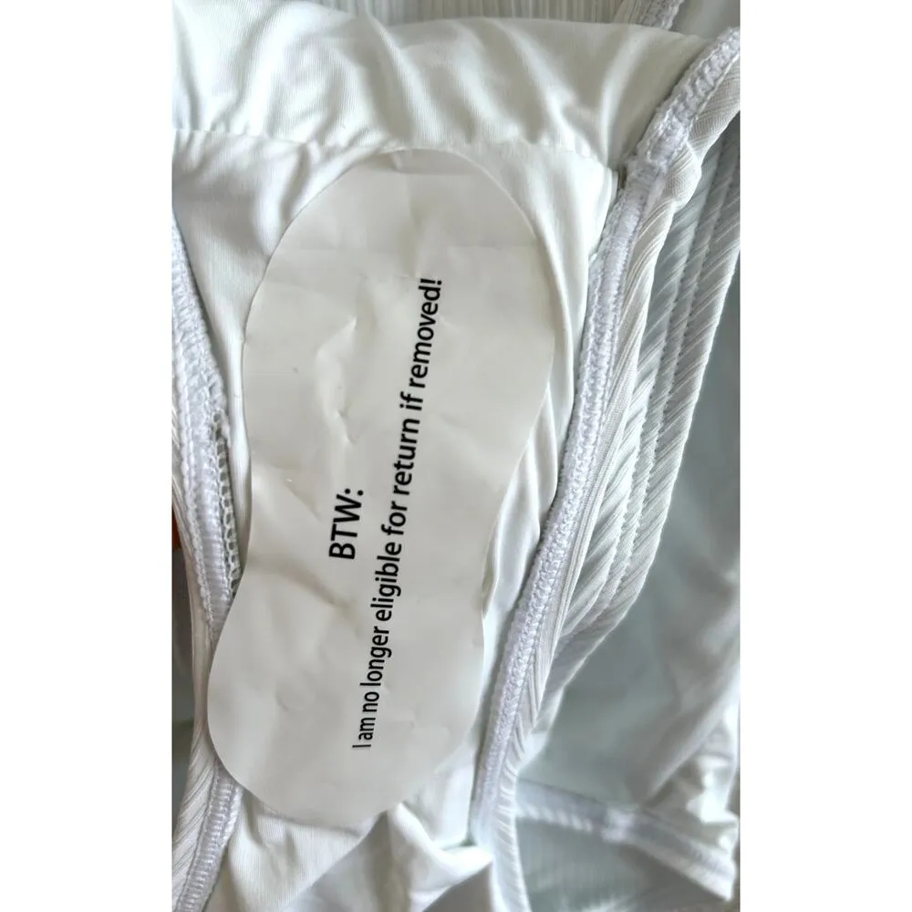 Andie Swim The Laguna Ribbed One Piece in White M NWT - Image 6