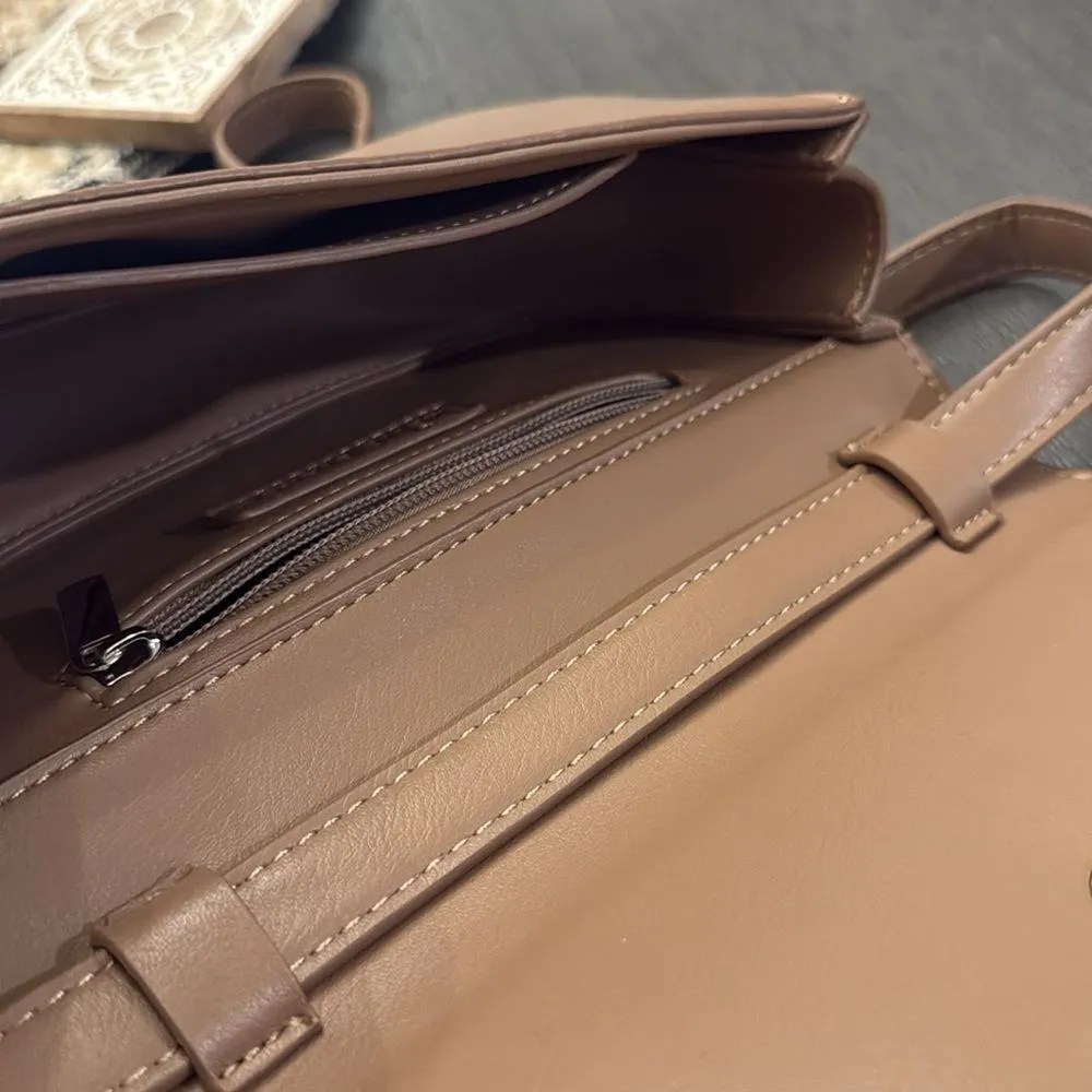 Melie Bianco Vegan Leather Shoulder Bag Adjustable Strap - Image 15