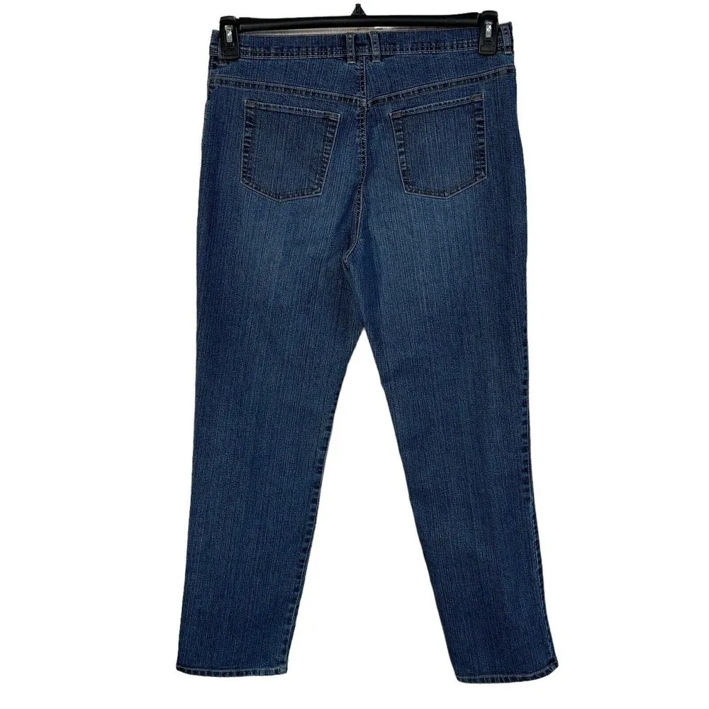 Gloria Vanderbilt SZ 14 Amanda Jeans Stretch Hi-Rise Pockets Medium Wash Blue - Image 4