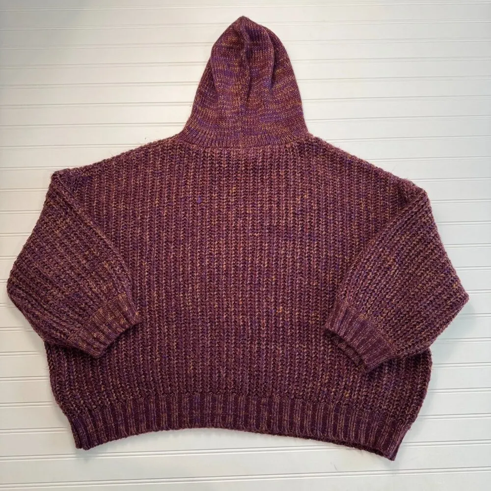 Earthbound Trading Chunky Knit Boxy Hooded Pullover Sweater Size XXL - Image 5