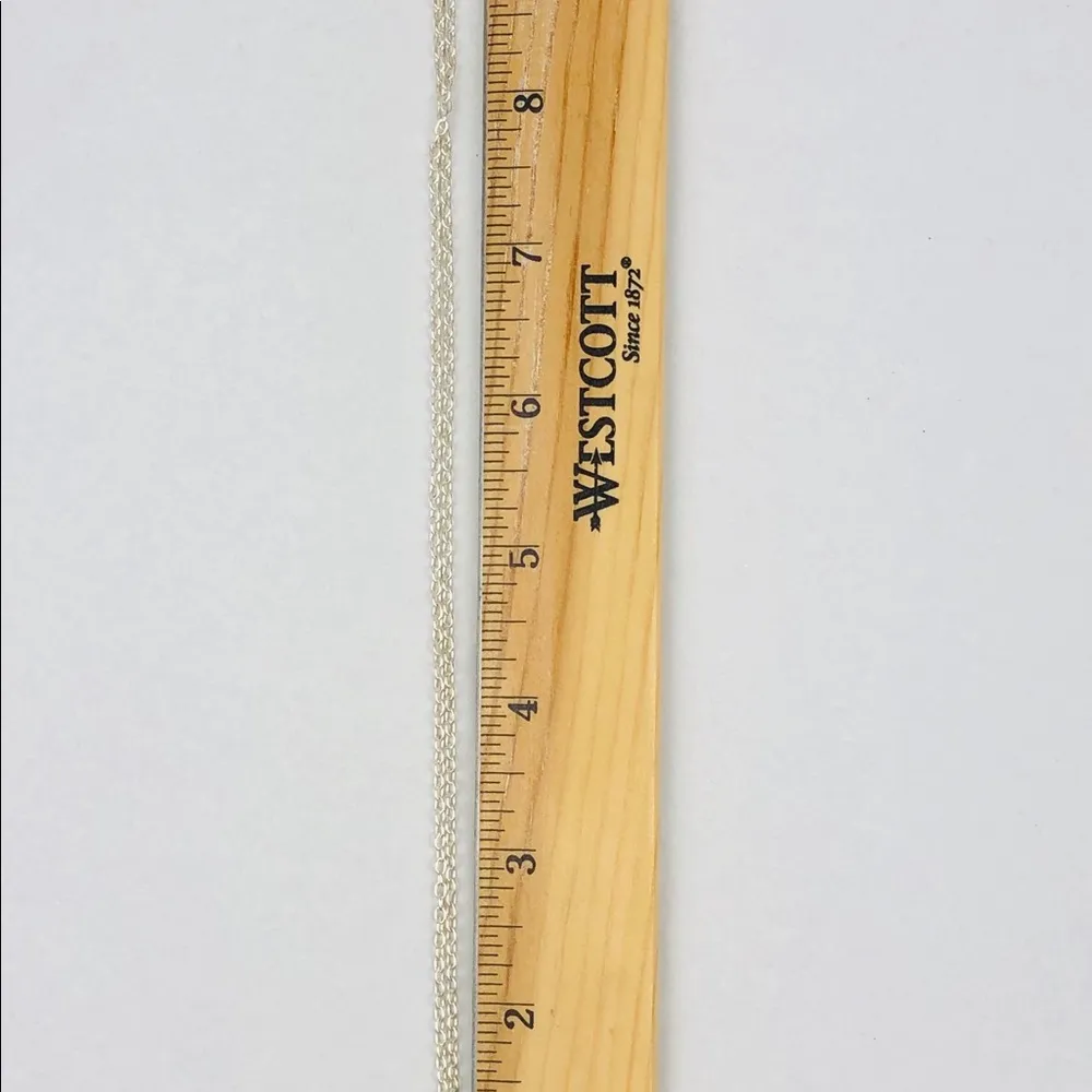 Starfish Aqua Rhinestones Silver Tone Necklace - Image 4