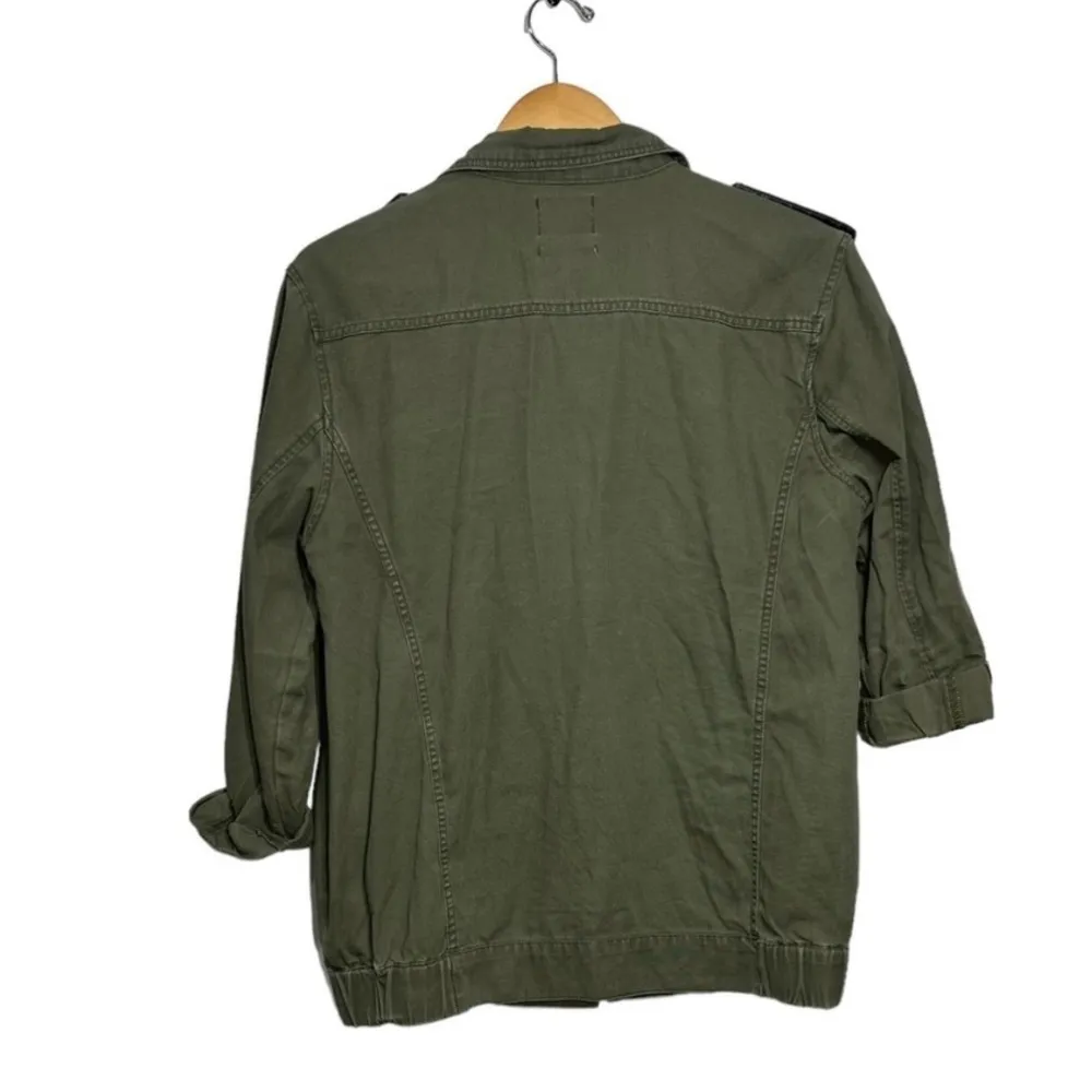 BDG Jacket Women's Small Green Olive Military Utility Cargo Button Up - Image 3