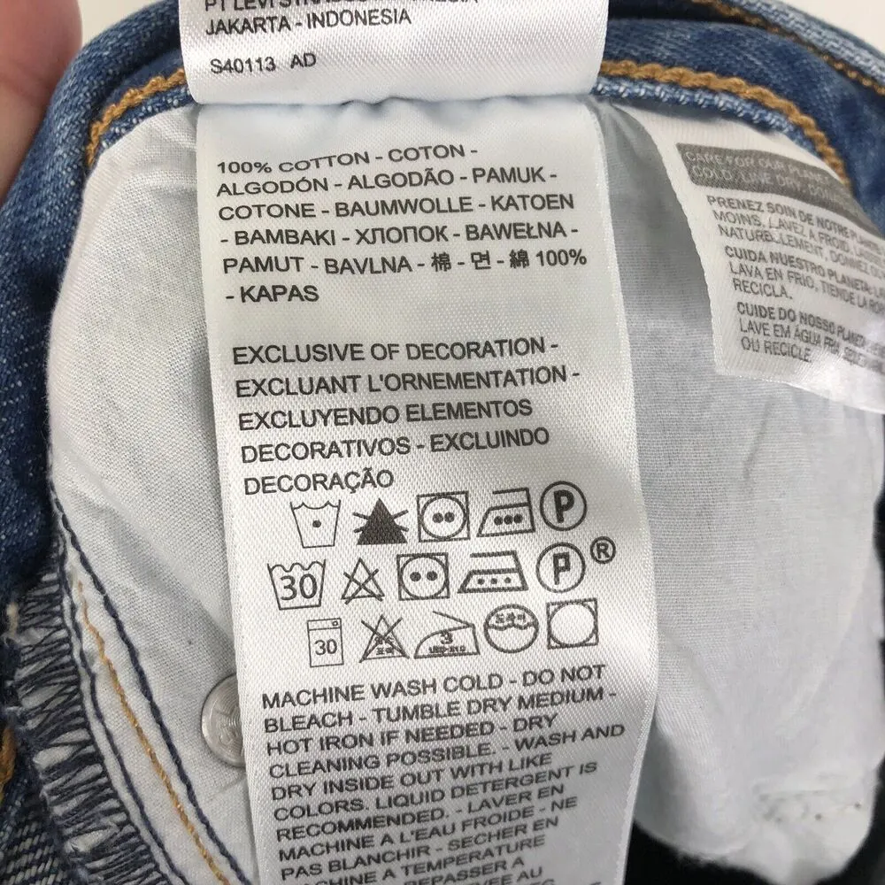 NEW Levi’s Women's 28 Wedgie Icon Fit High Rise Tapered Leg Button Fly Jeans - Image 9