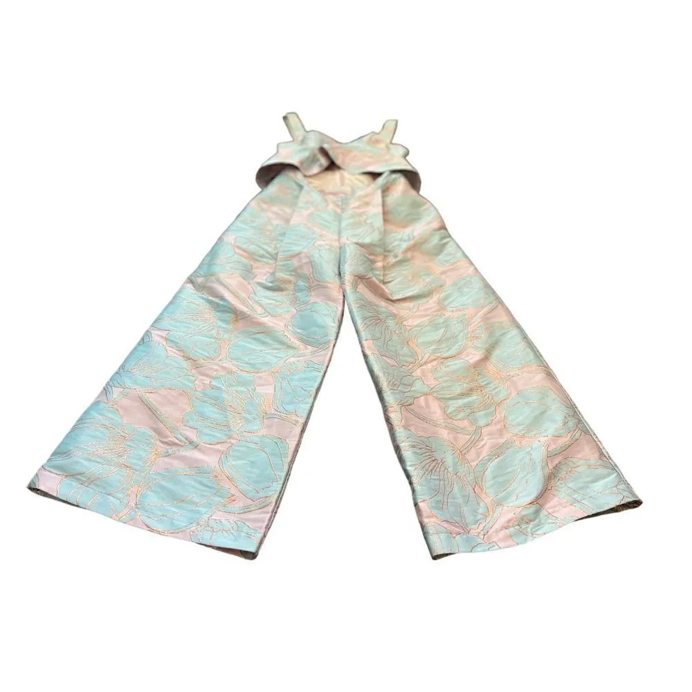 ASOS Beyoncé Floral Pink Jumpsuit Size 4 - Image 8