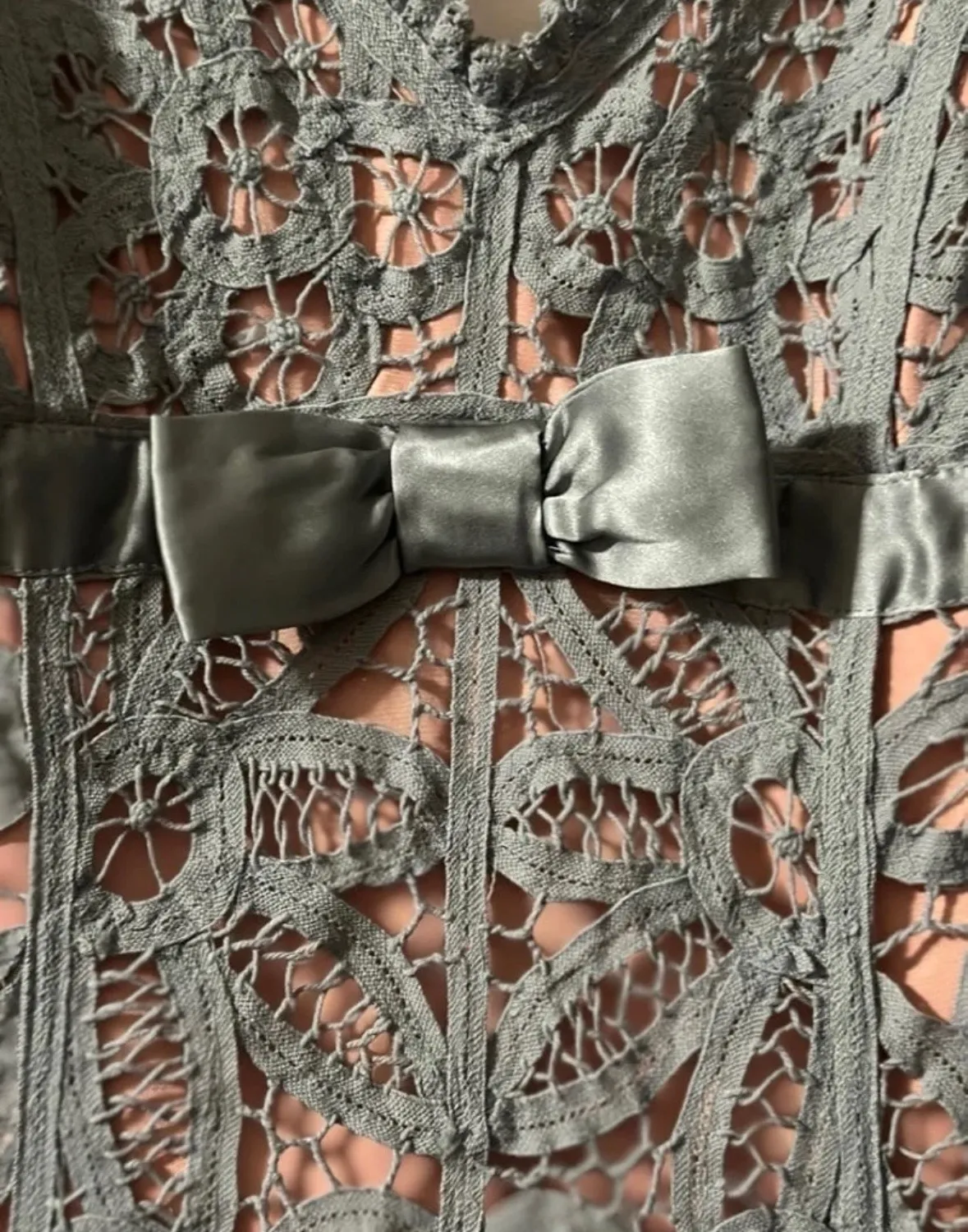 Betsey Johnson Rare Vintage Blue Lace Dress NWT Size 2 - Image 4