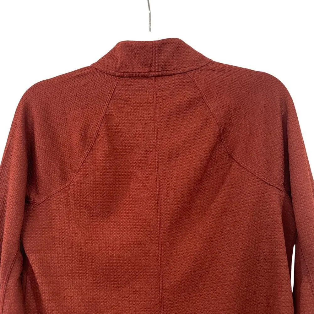 Prana Burgundy Long Sleeve Half Zip Wool Wensley Top Size S - Image 12