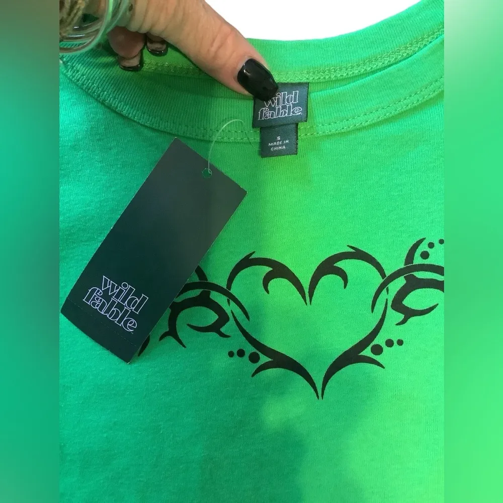 Juniors Long Sleeve T-Shirt. Rad Design on Front NWT, Fun Fresh Color - Image 4