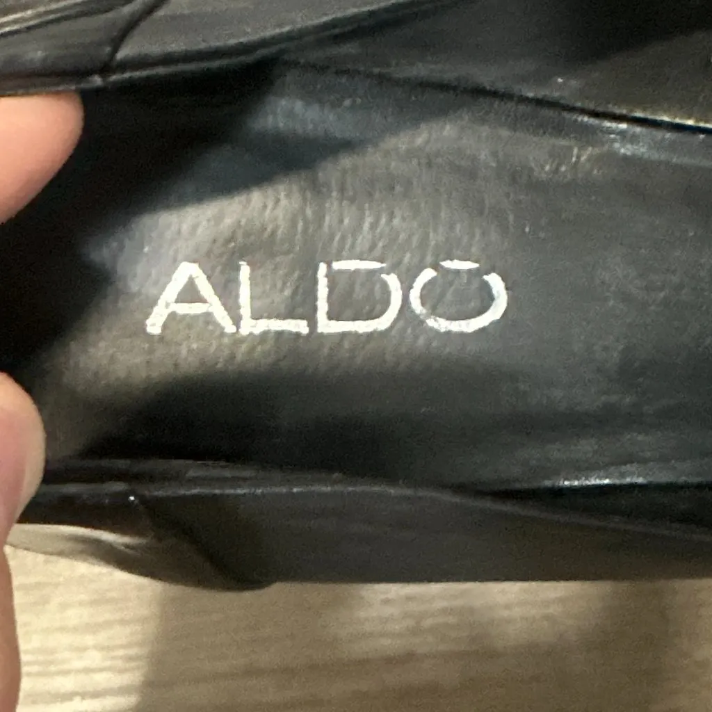 NWT ALDO Black Wedge Heels in Box "Melquist 97" Size 41B IN BOX - Image 7