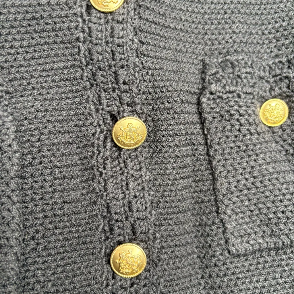 NWT J. Crew Short-sleeve Sweater Lady Jacket Black - Image 4