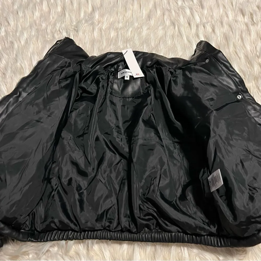 Vigoss Crop Style Jacket NWT Size Medium Black - Image 3