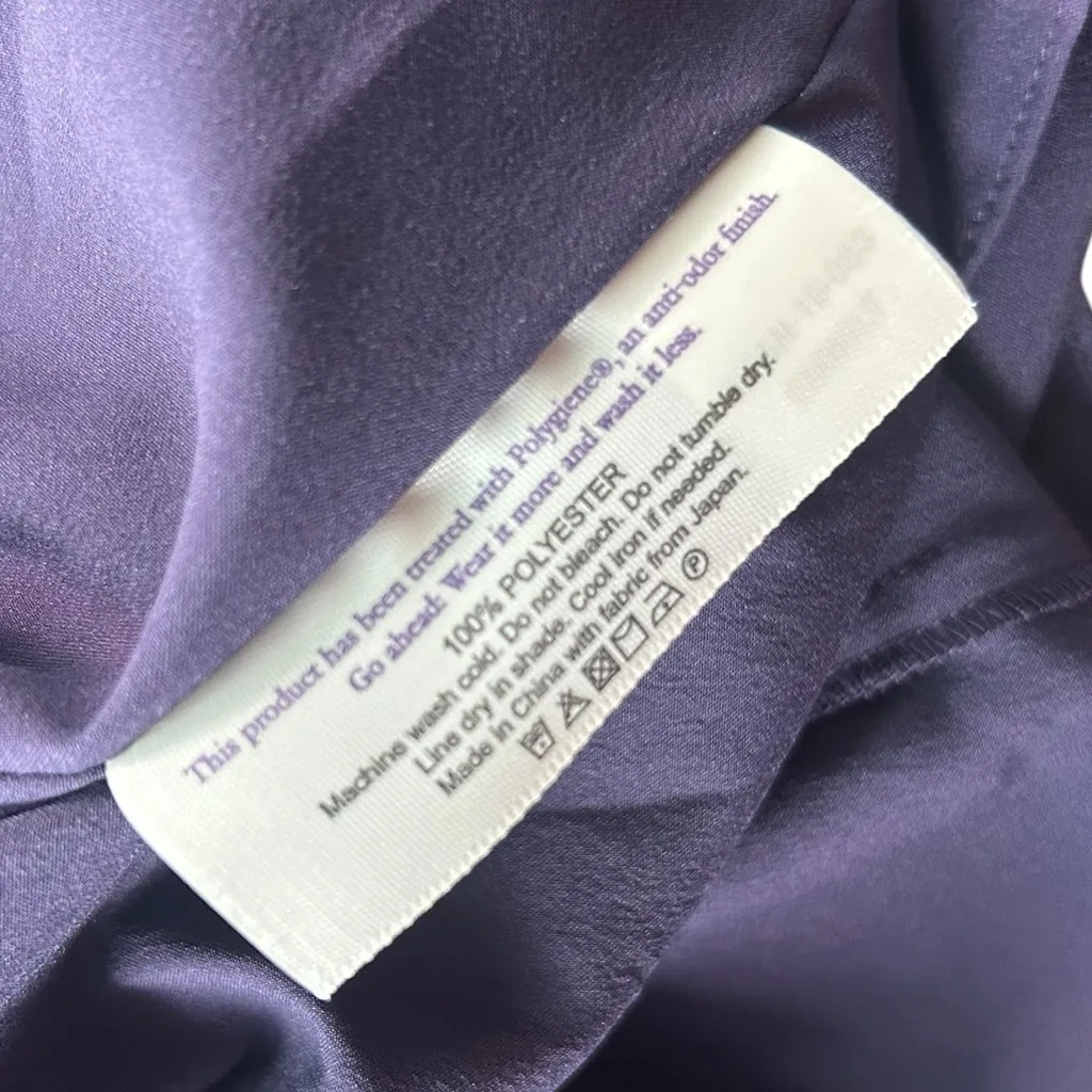 M.M.LaFleur Emeline Boatneck Fit & Flare Sleeve Dress Eggplant Purple size 10 - Image 9