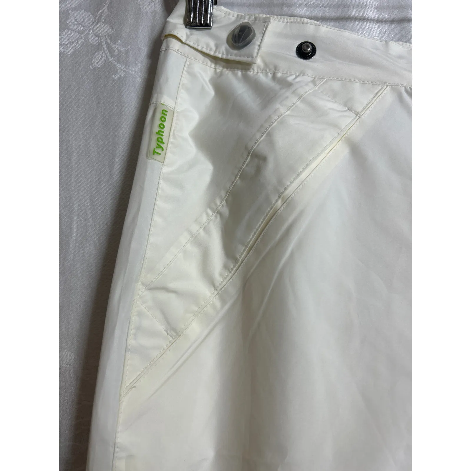 Sunice Typhoon Pants Large Off White Zip Ankles Lined Golf Waterproof Ski Snow - Image 2