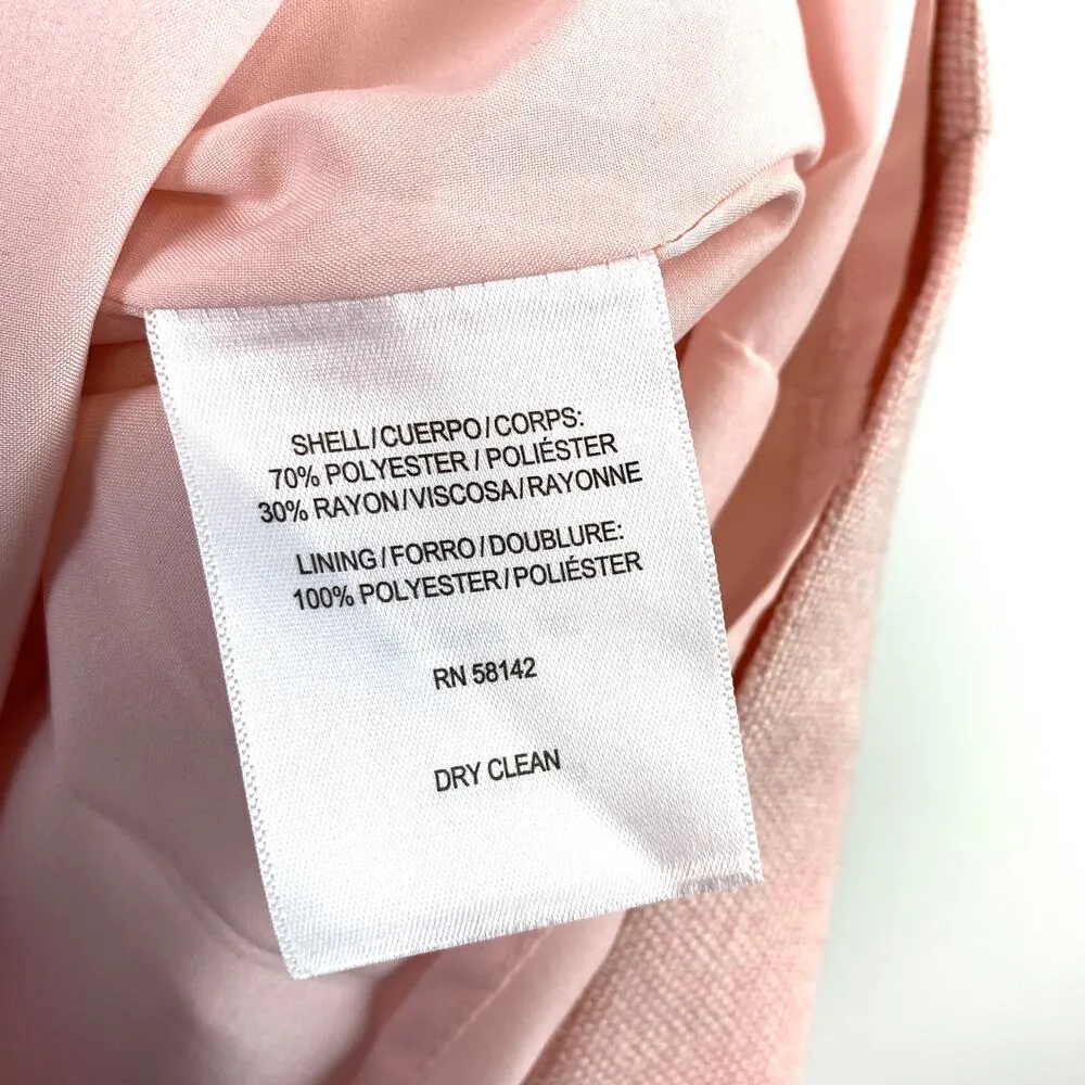 Gal Meets Glam Flutter Short Sleeve V-Neck Laurie Mini Dress Tweed Pink 8 Petite - Image 6