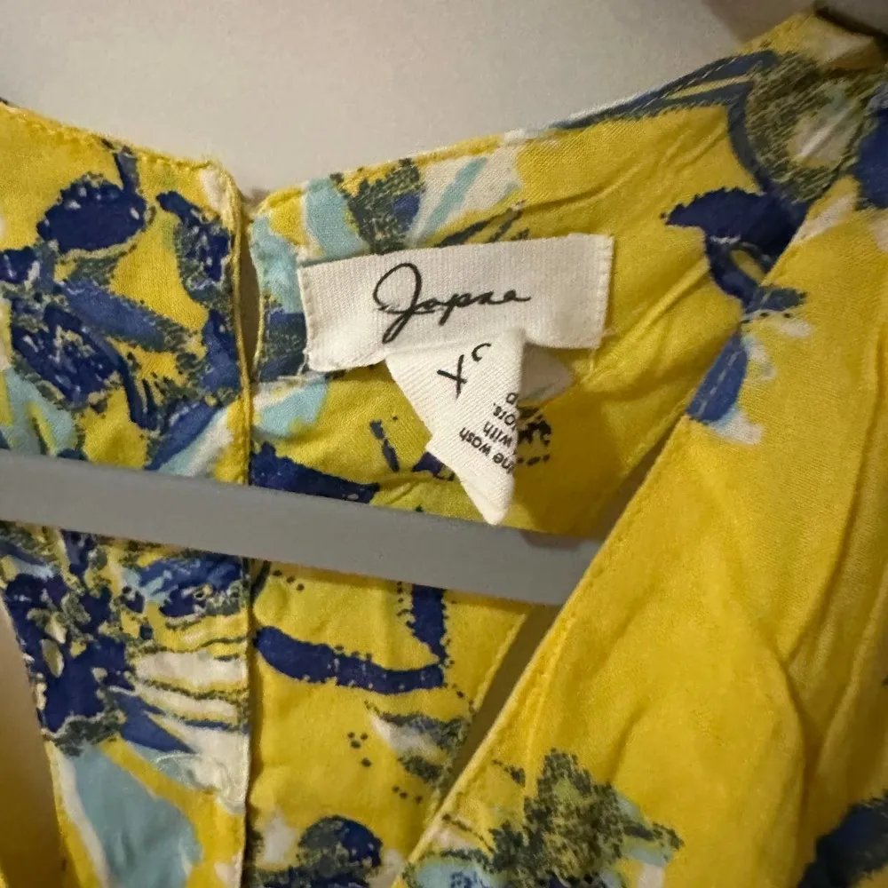 JAPNA YELLOW BLUE FLORAL DESIGN SLEEVELESS MAXI DRESS - Image 4