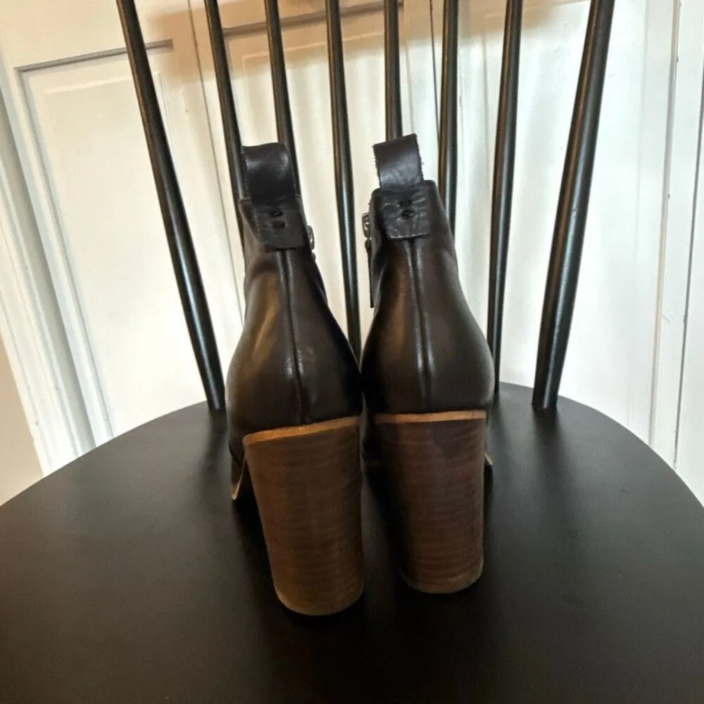 BP  black leather booties size 8 - Image 6