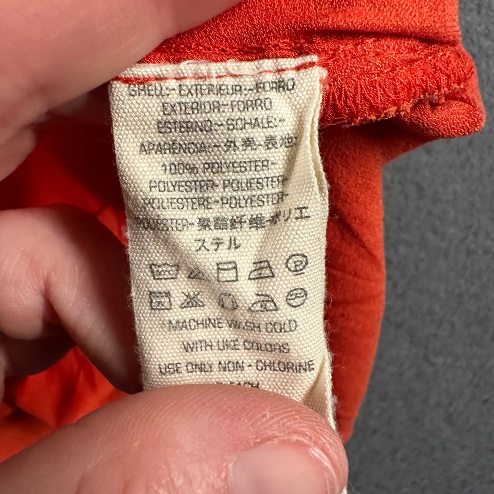 Free People Sleeveless Blouse Small Orange Sleeveless Draped Ring Detail Top - Image 8