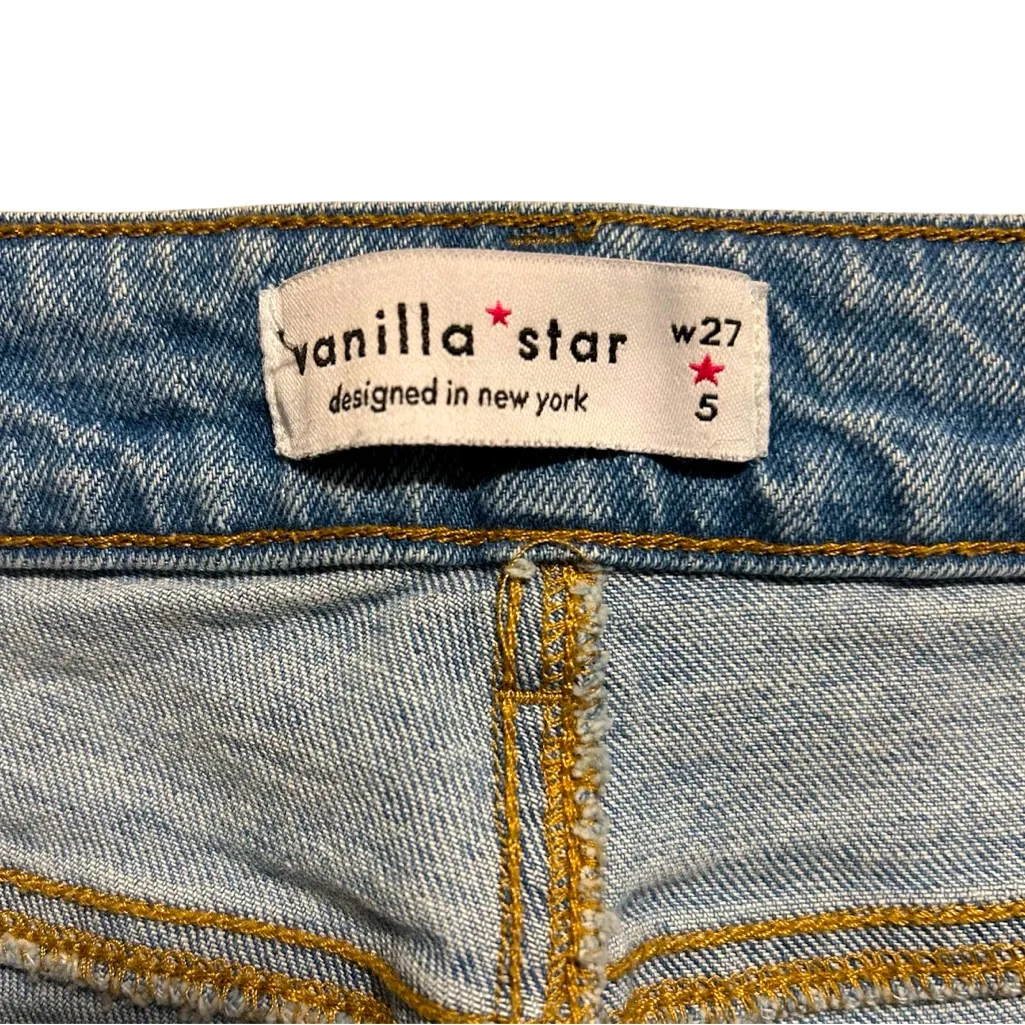 NWOT Vanilla Star Women's Blue Flared Jeans Sixe 27 - Image 3