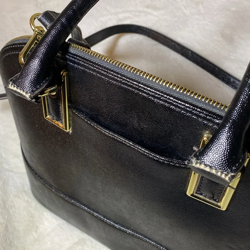 Anne Klein Black Dome Satchel EUC some flaws - Image 16