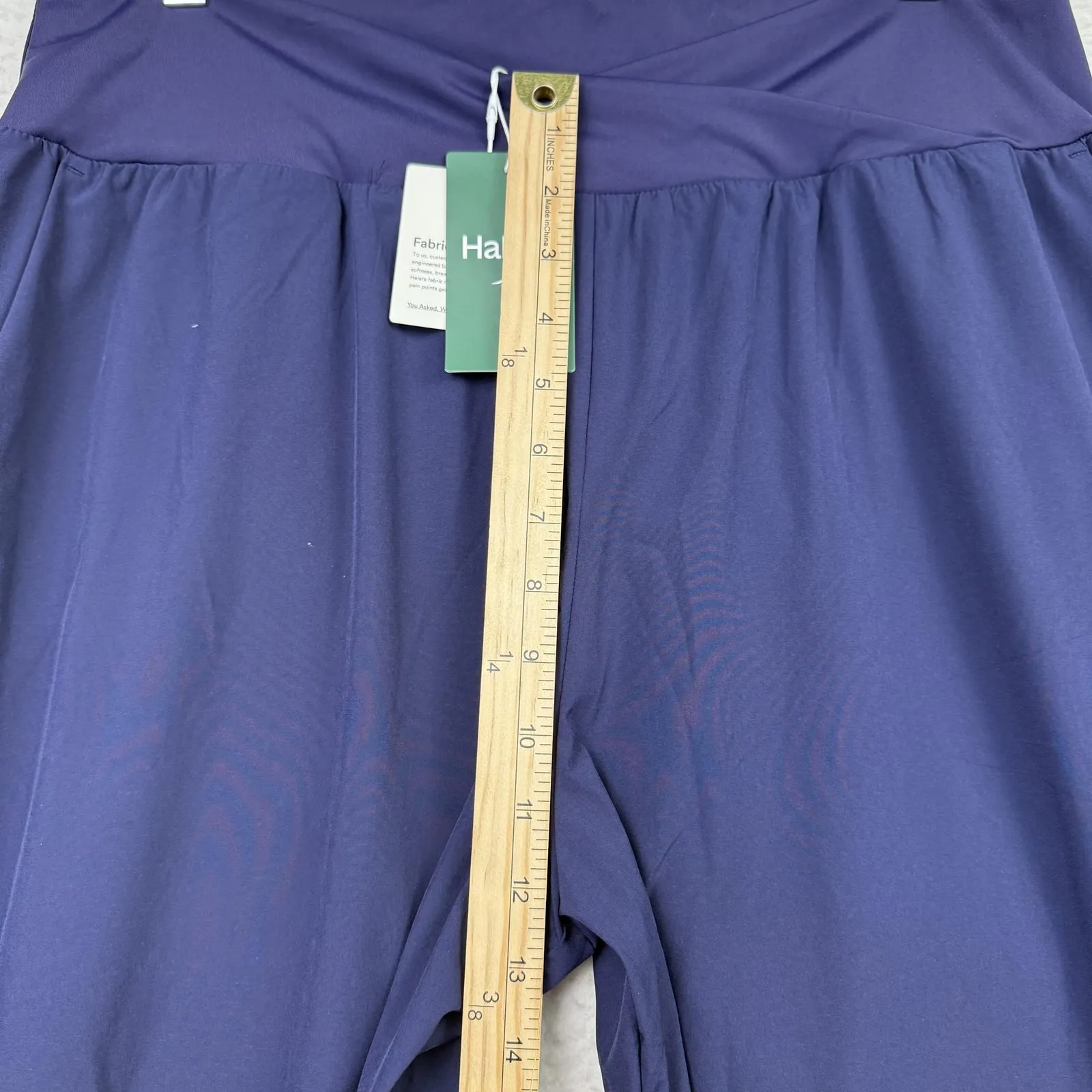 Halara Pants Womens XL Navy Breezeful Lightweight Wide Leg High Rise Pockets - Image 9