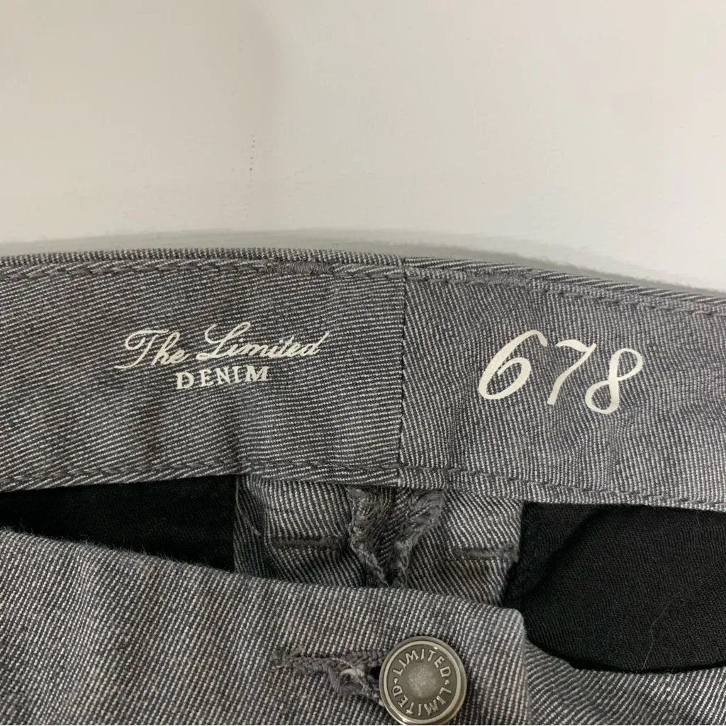 The Limited 678 Wide Leg Gray Jeans - Size 10 - Image 3