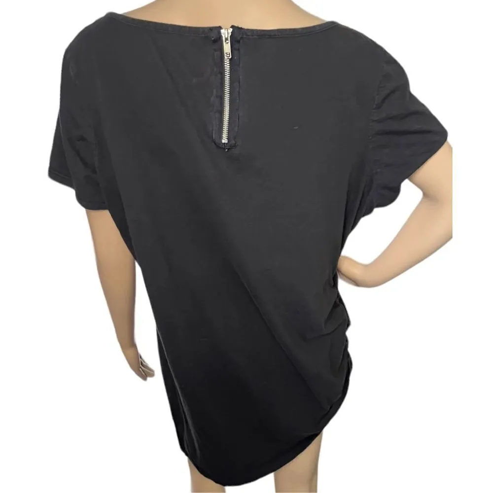 Piper & Blue Butterfly Patterned Short Sleeve Shirt With Sequins Black Size undefined - Image 6