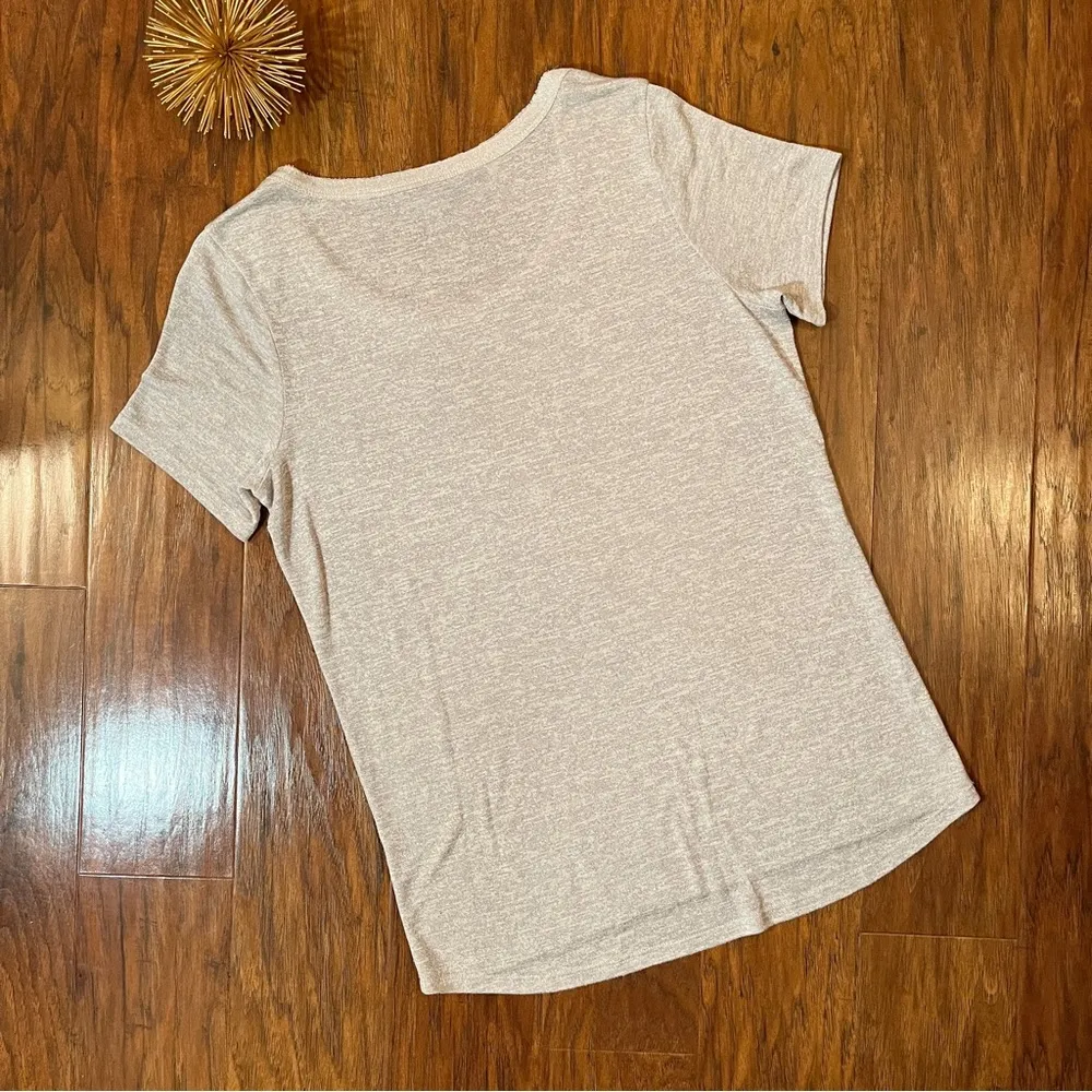 Vince Light Heather Gray Soft Knit Semi-Sheet Top Size XS Women’s - Image 5