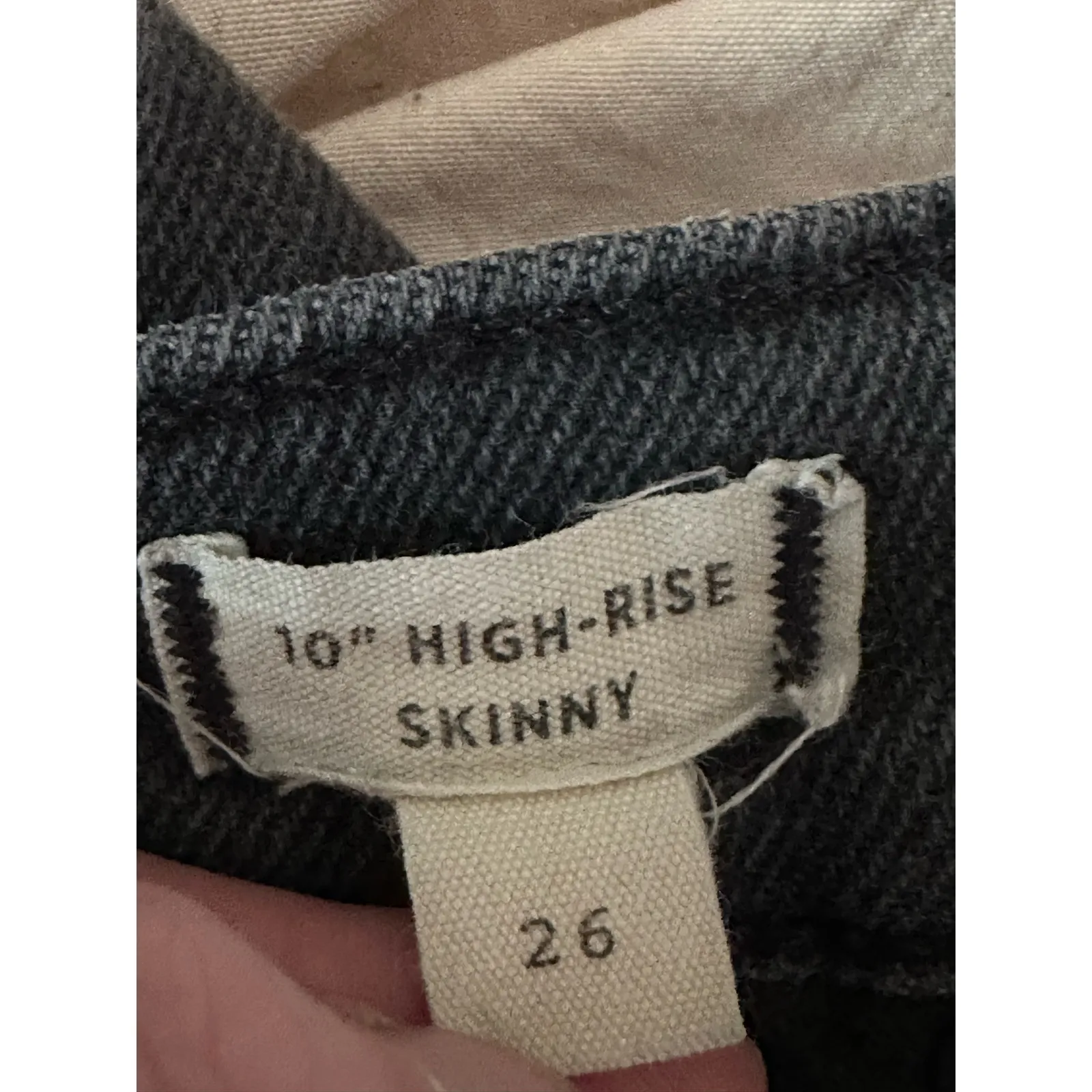 Madewell Black 10” High Rise High Waisted Skinny Jeans in Starkey Wash Size 26 - Image 9