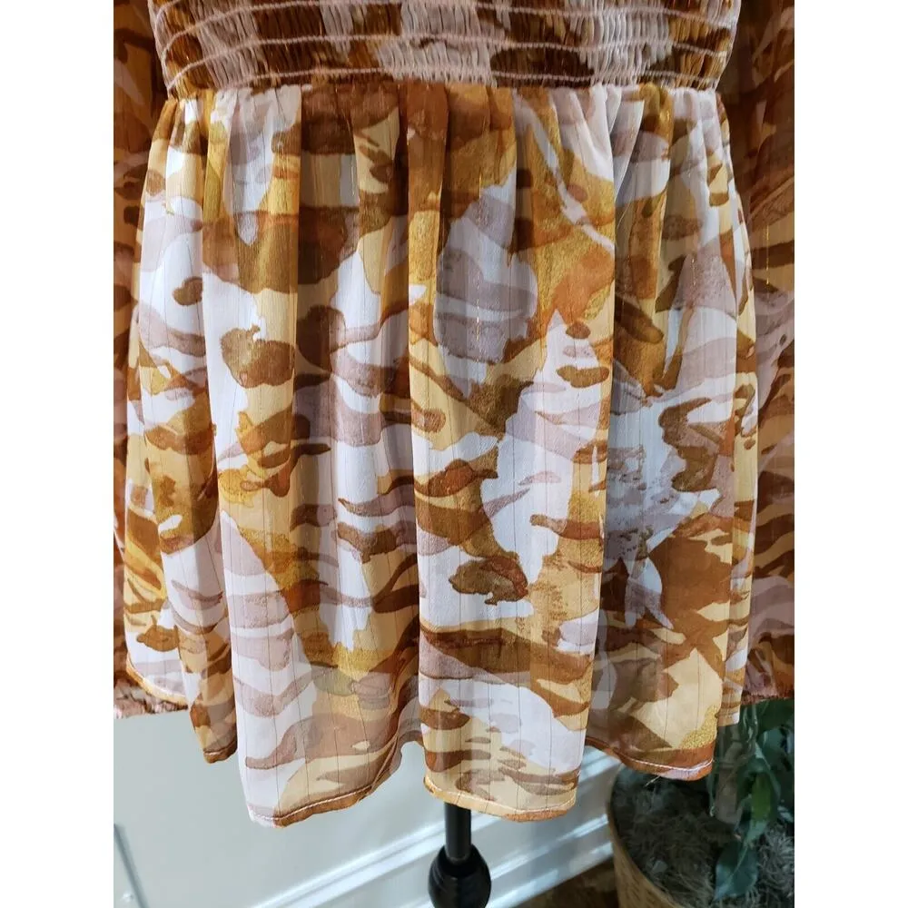 Est. 1946 Women's Brown Polyester Casual Round Neck Long Sleeve Top Blouse XL - Image 4