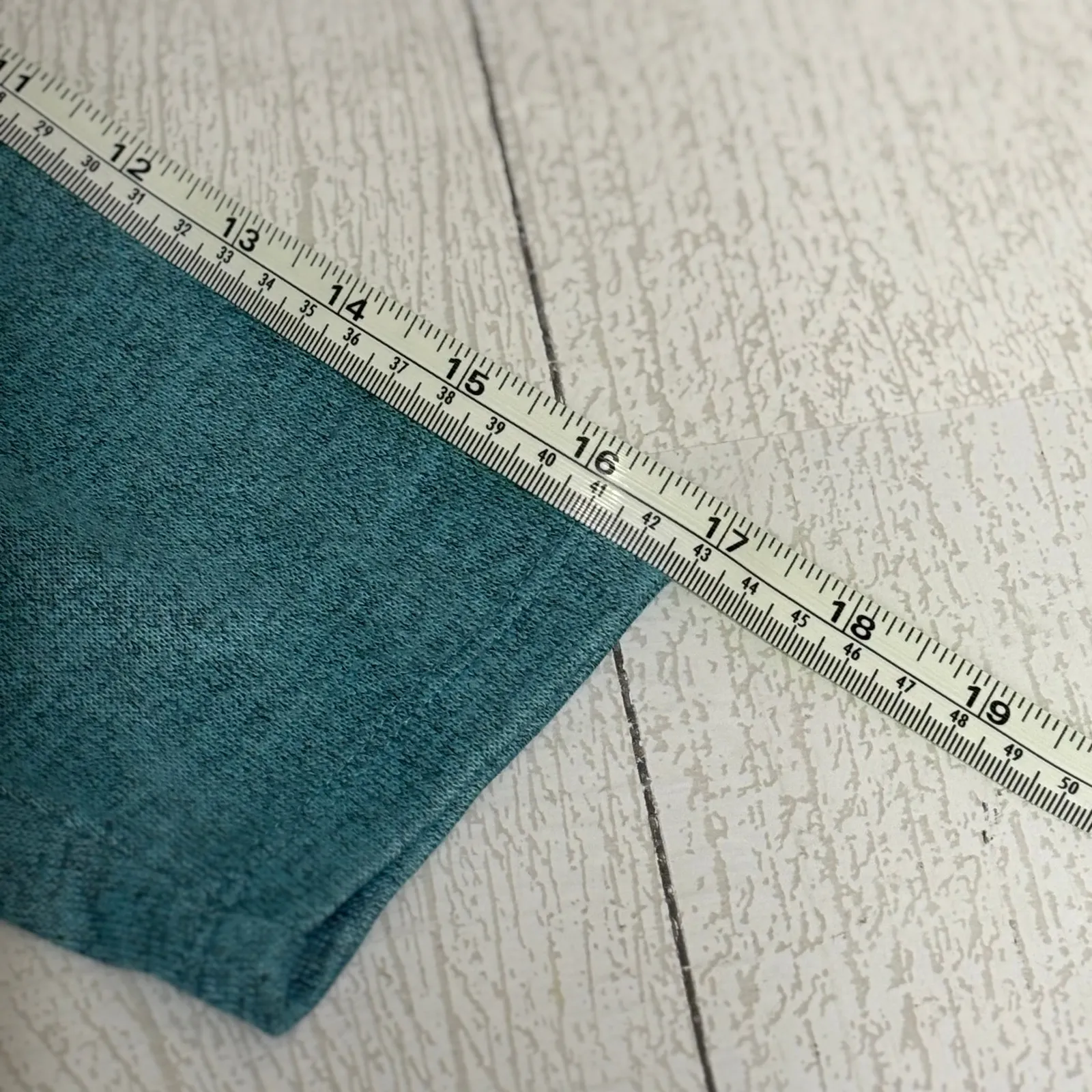 One World Blue Knit Top with Scarf Size PM - Image 10