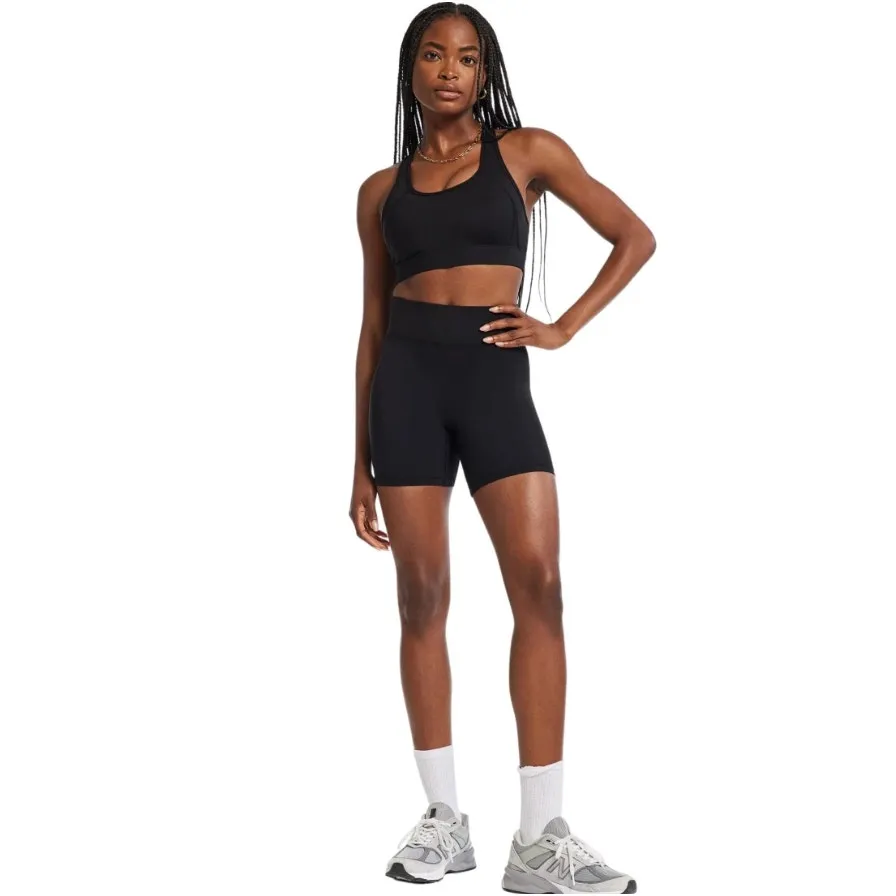 Bandier Center Stage Sports Bra Womens S Black Racerback Pullover Athleisure Gym - Image 3