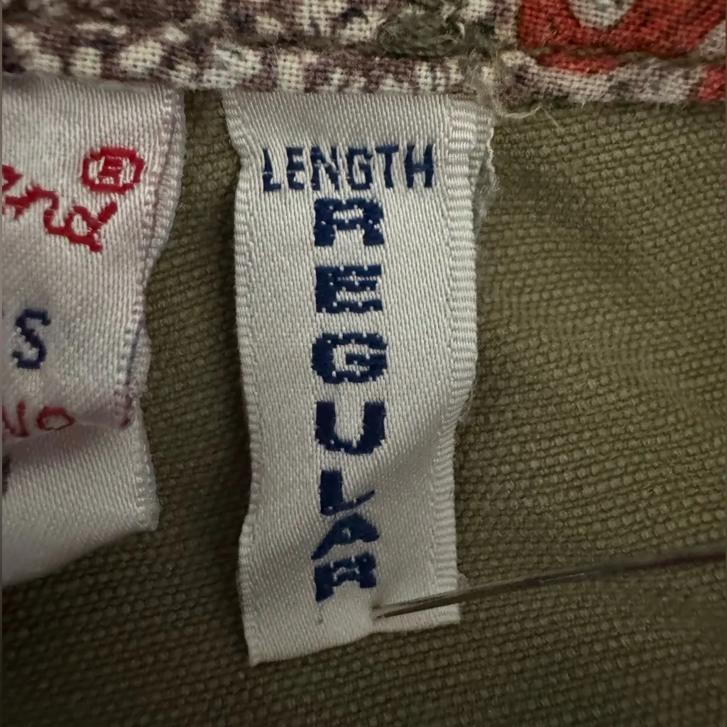 Vintage Y2K‎ Lucky Brand Dungarees Cutoff Utility Shorts 100% Cotton Size 2 - Image 2