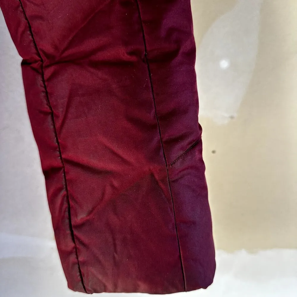 Eddie Bauer Classic Down Parka 1.0 Puffer Down Jacket EB650 Mid Length Hood Red - Image 11