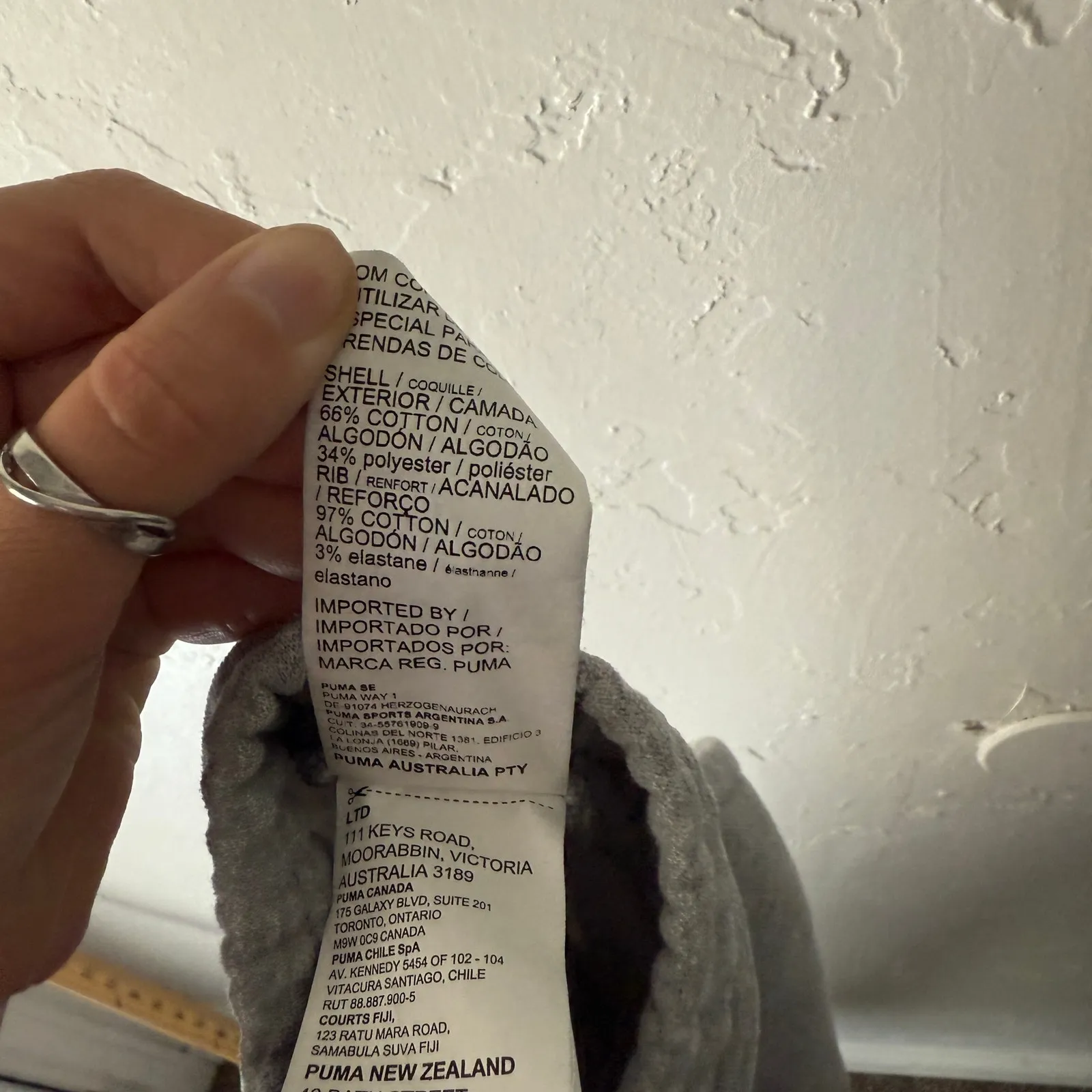 Puma Women's Gray‎ Sweatpants Joggers Size L Logo Drawstring Cuffed Athletic - Image 7