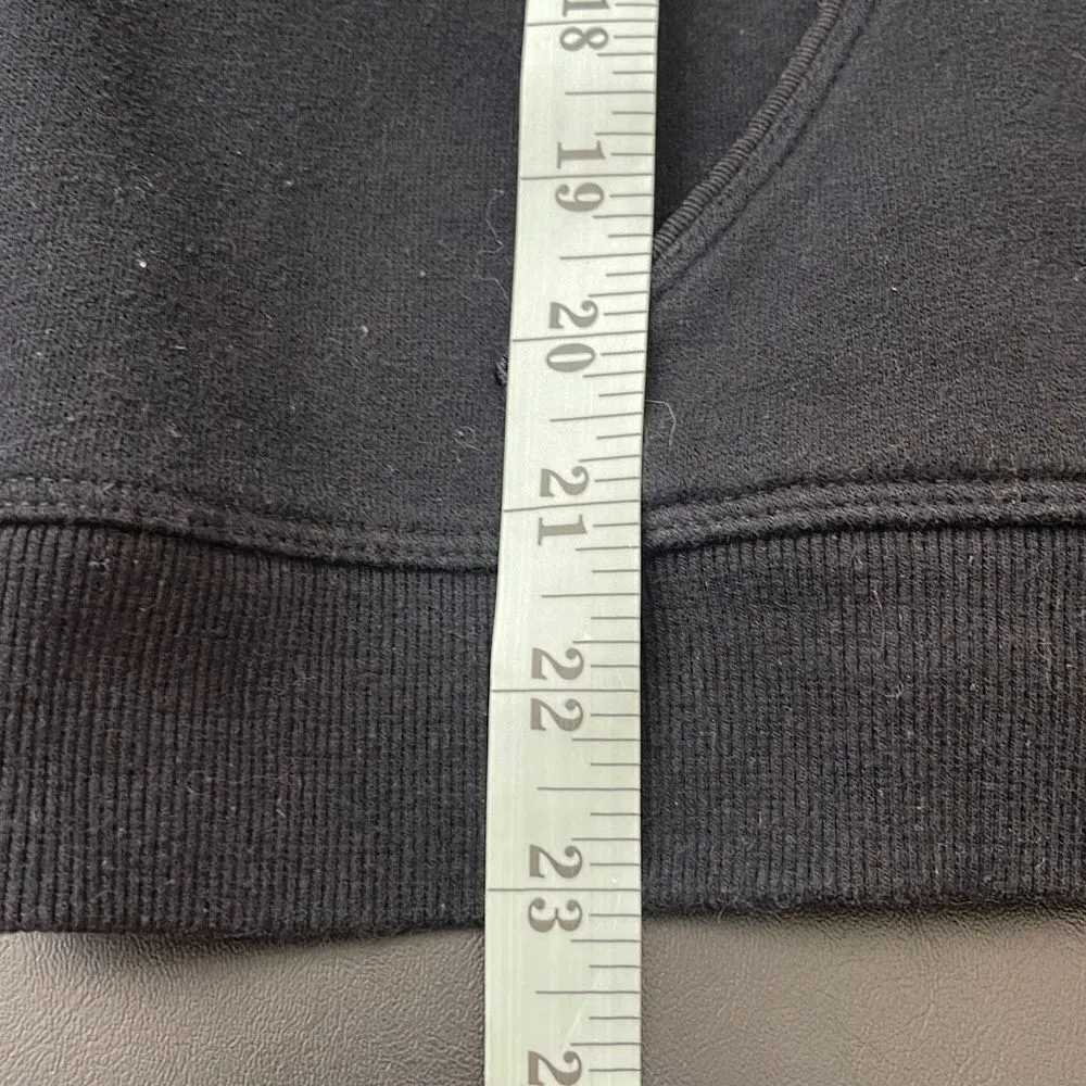 Tommy Hilfiger Women's Sports‎ Hoodie Sweatshirt Kangaroo Pockets Black Medium - Image 7