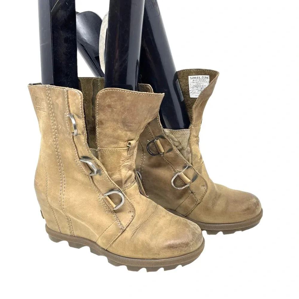 Sorel Joan of Arctic Wedge II Boots Ash Brown Size US 7.5 **Flawed‎ - Image 4