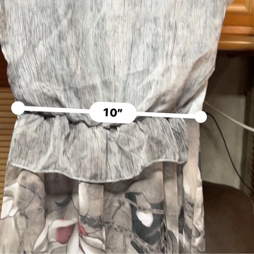 Women's G.D Fashion Dress Size M Gray Floral Size M - Image 7