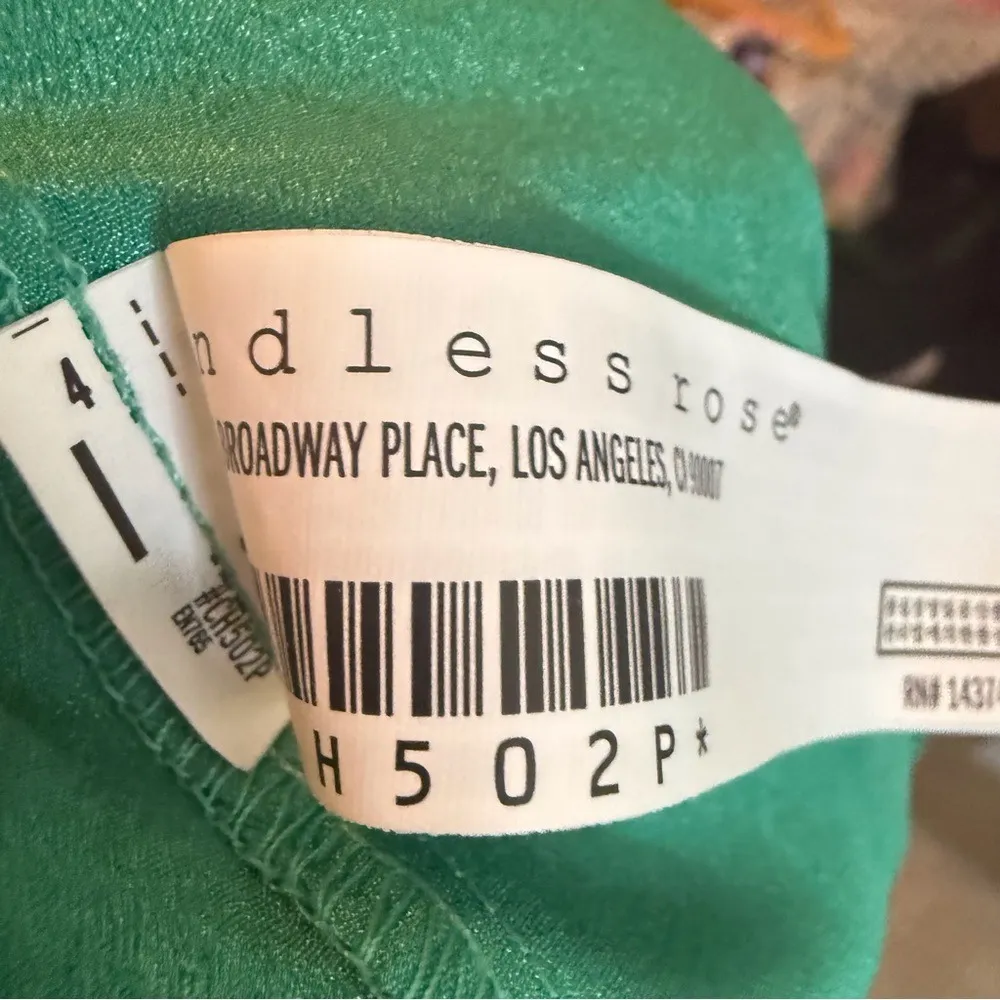 Farrow Womens Emerald Green Size Large Satin Tapered Pant High Rise Contemporary - Image 8