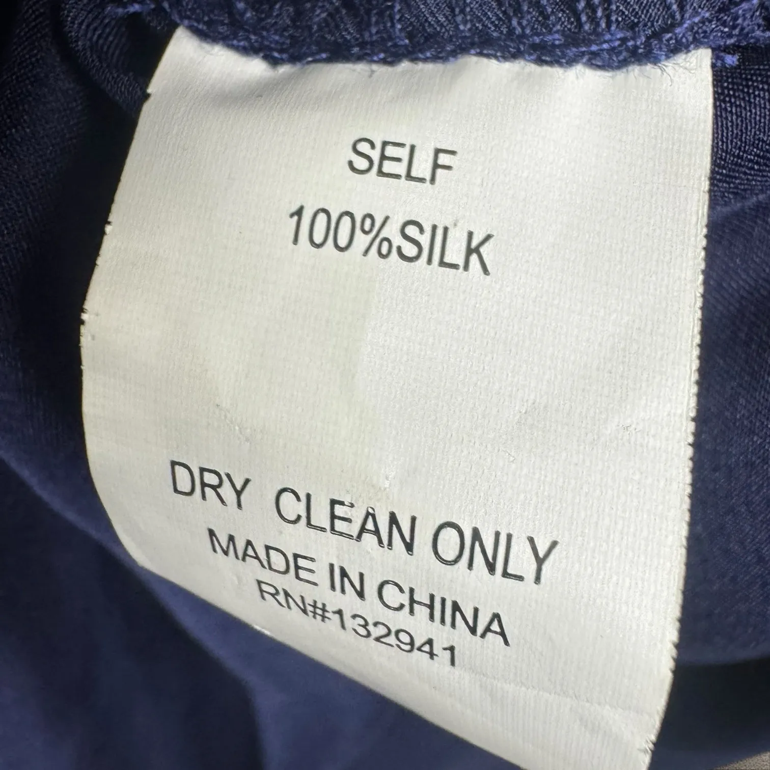 Amanda Uprichard Copeland Tie Front‎ Mini Dress Navy Blue 100% Silk Size S - Image 6