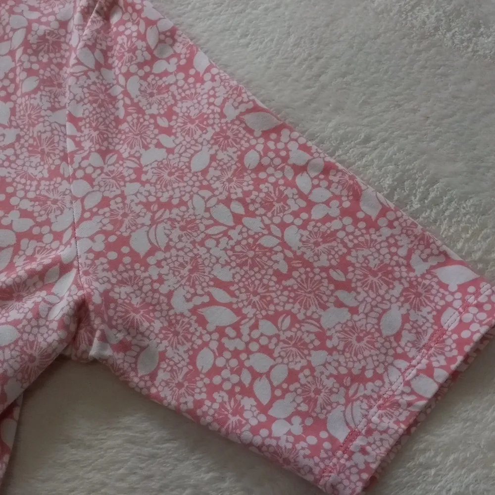 Lands End Pink and White Floral Print Fit & Flare Pocket Dress - Image 10