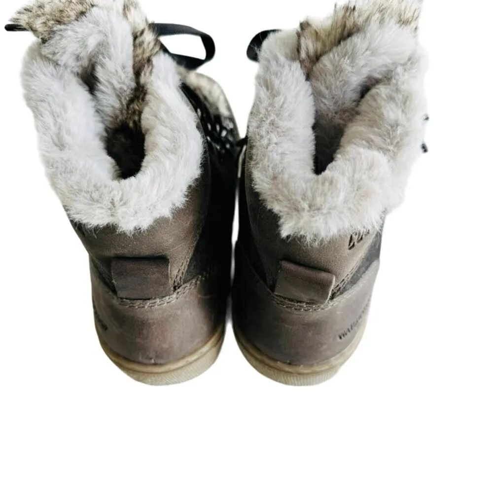 Cougar Daniel Suede Faux Fox Fur Waterproof Boot Pewter Grey NEW Size 36 / 6 Gray - Image 5