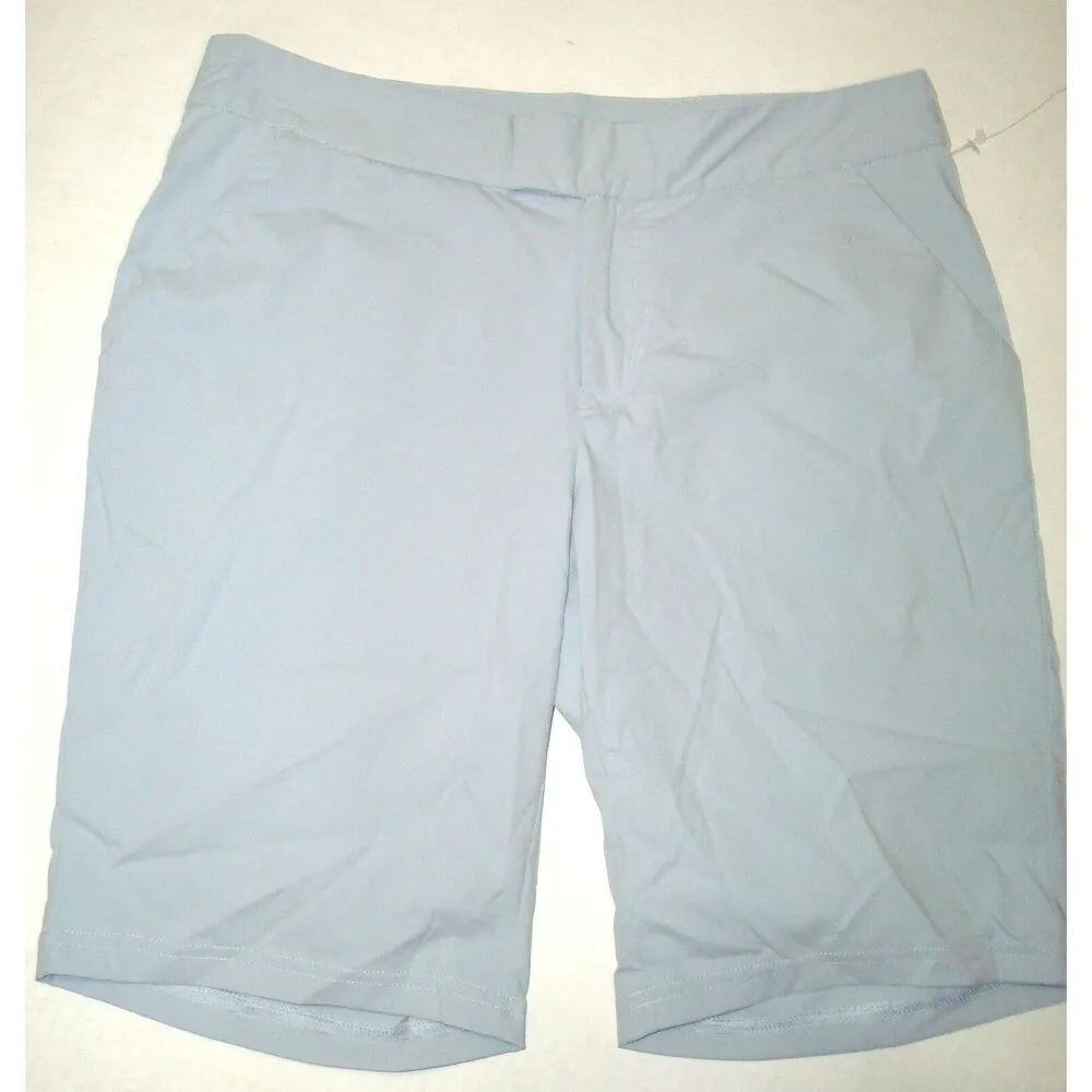 Womens 8 New NWT Columbia Cirrus Gray Hike Shorts Pockets Long UPF 50 Trail Silv - Image 2