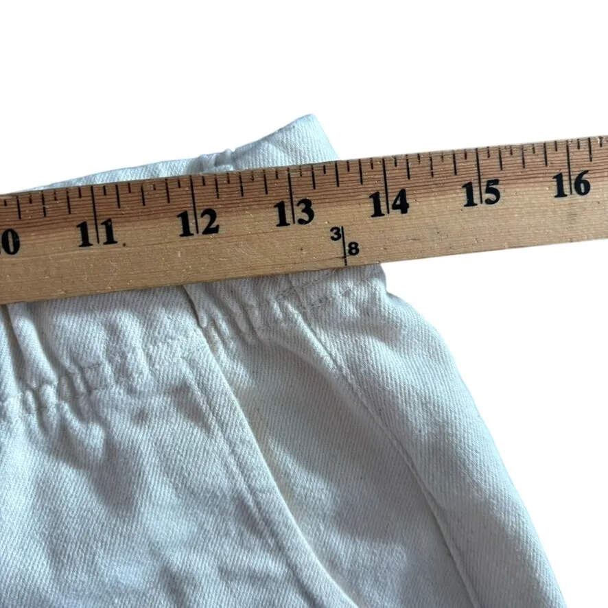 NWT Aerie Comfy Cotton Mid Rise Shorts Sz S Cream Casual - Image 2