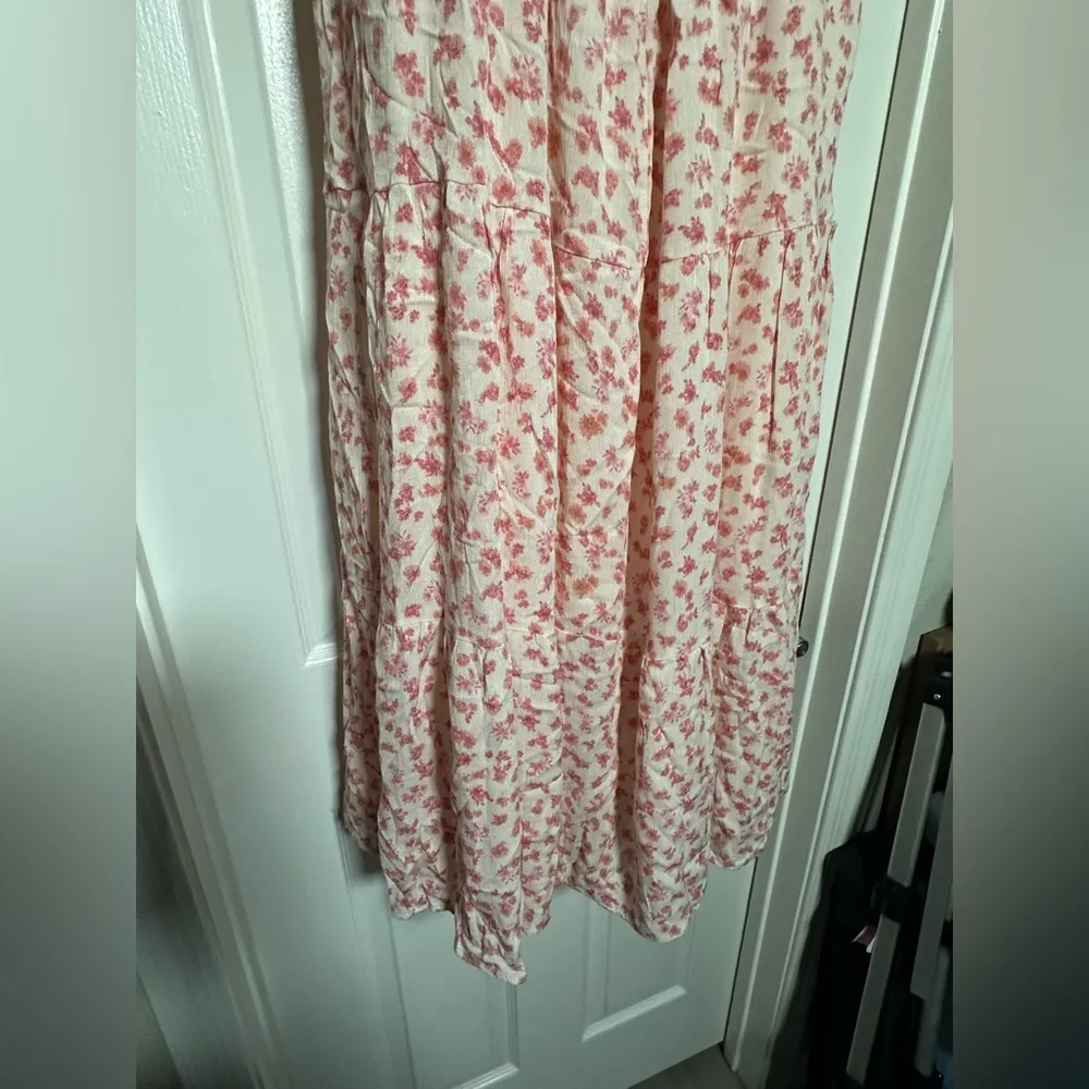 NWT Dee Elly Feminine Floral Spaghetti Strap Maxi Dress Stretch Sundress Size LG - Image 12