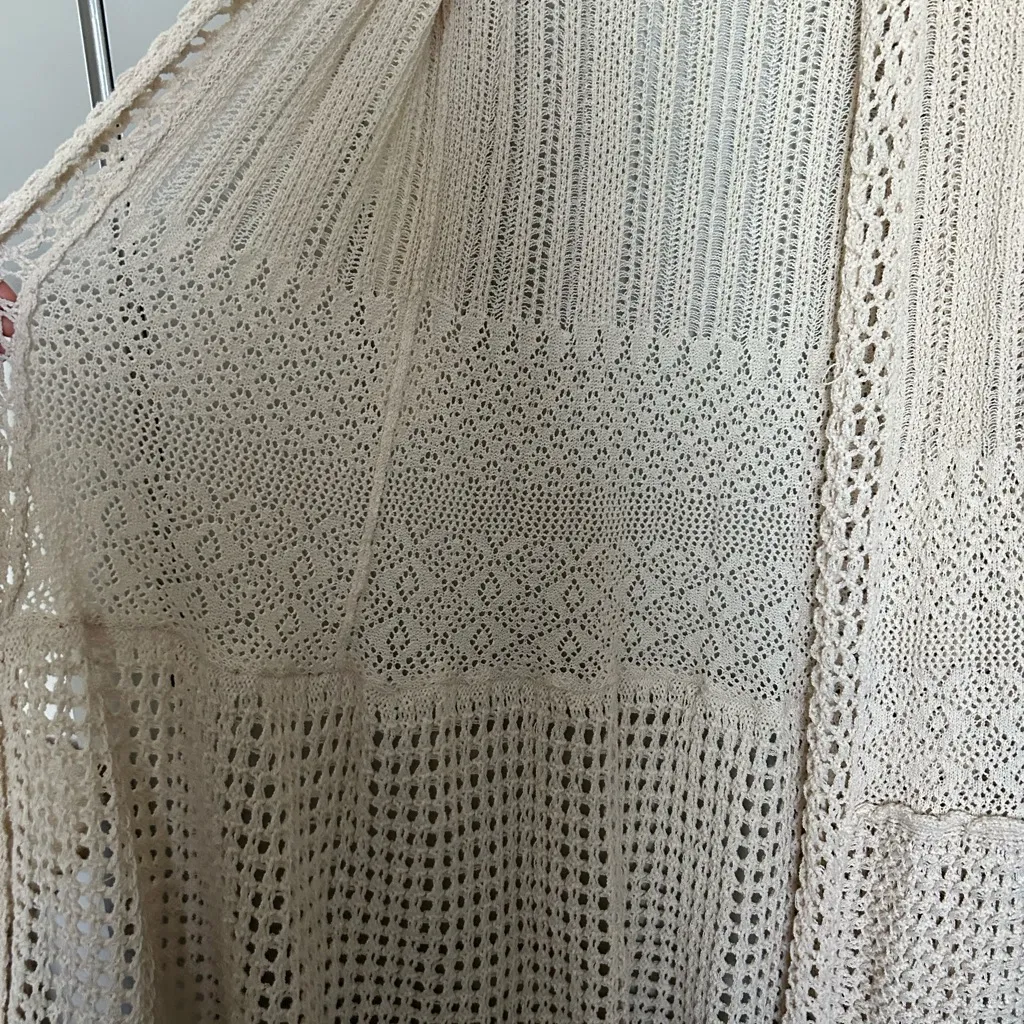 Free People Sunlight Mixed Stitch Duster in Sandcastle - Image 5