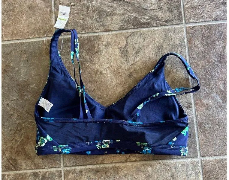 Offline By Aerie Goals Plunge Sports Bra Royal Navy Size Medium - Image 8