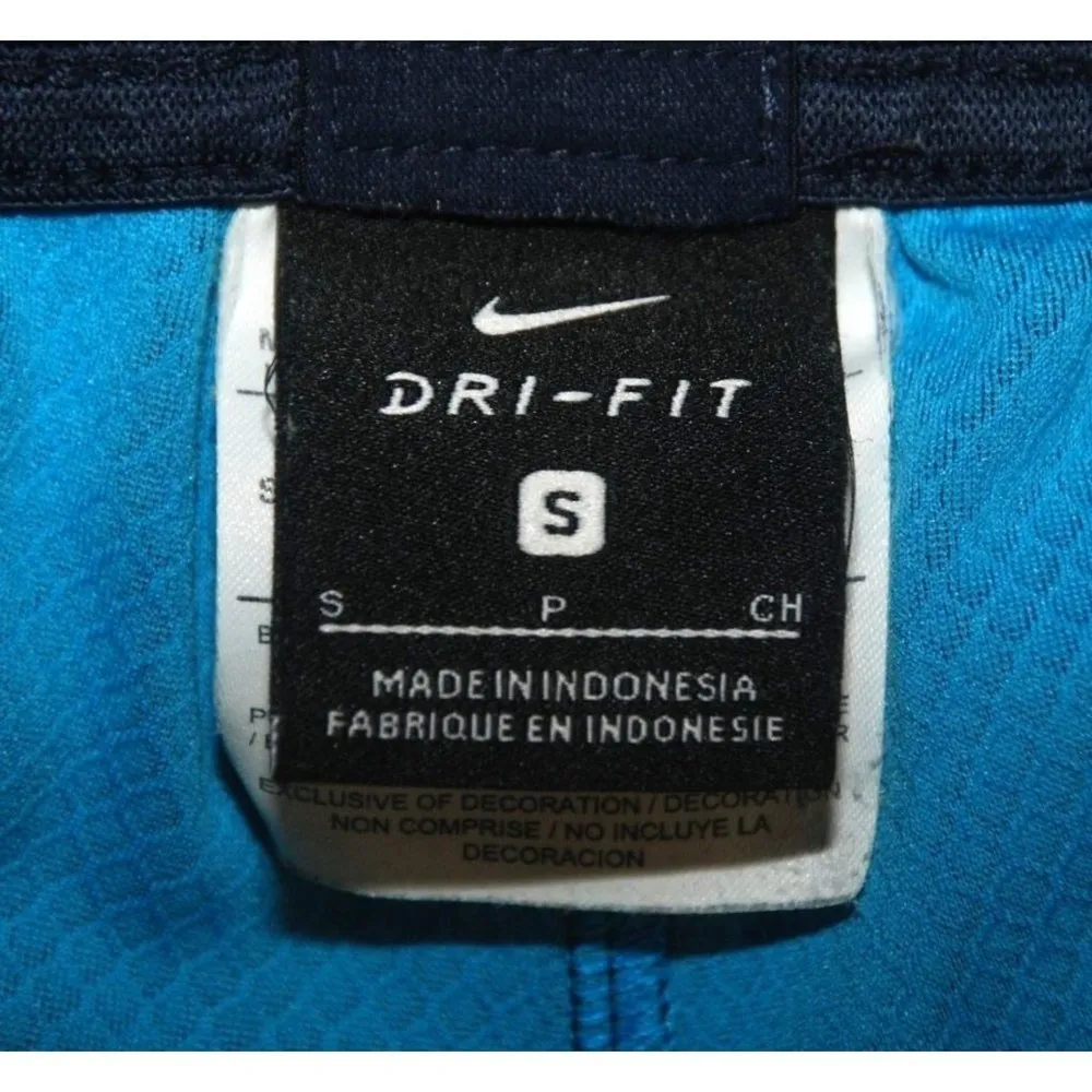 Nike Dri-Fit Ladies Blue Leggings Size S Stretch Zipper Pockets Activewear Gym - Image 7