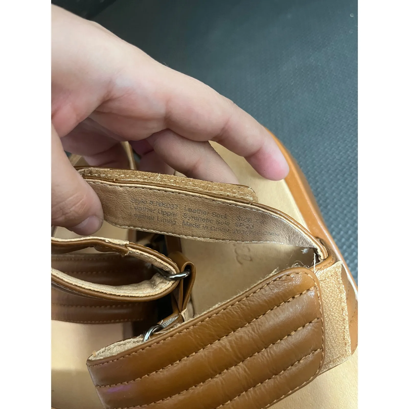 Madewell The Emmalee Sandal English saddle‎ leather womens shoes size 7.5 - Image 7