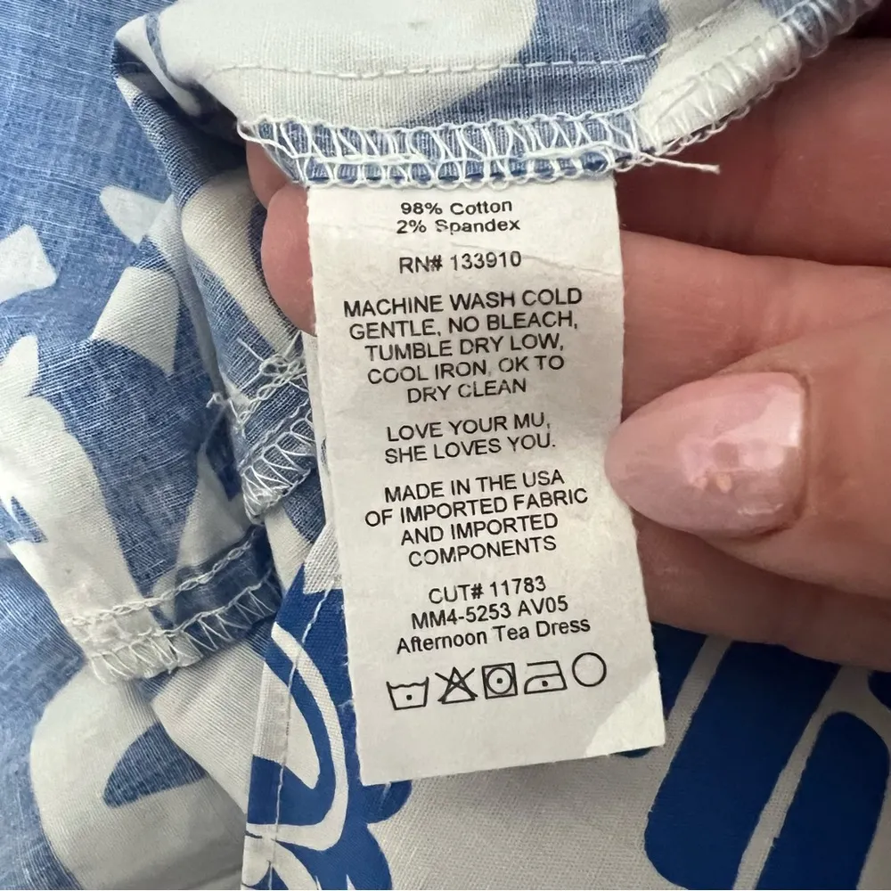 NEW NWT Show Me Your Mumu Afternoon Tea Smocked Midi Dress Santorini Escape - Image 10