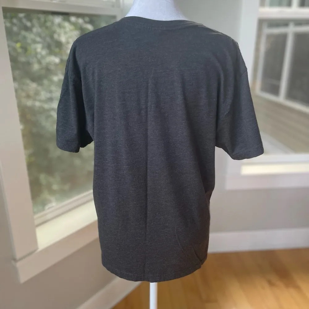 Wisconsin Home Dark Gray Graphic Short Sleeve Tee Shirt Sz Youth XL Women’s S - Image 2